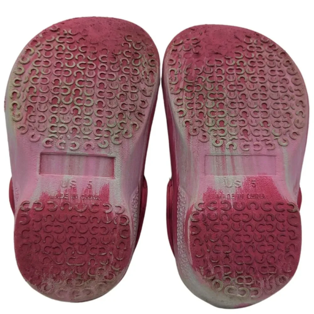 Kids Pink EVA Sandals Size Toddler 5
